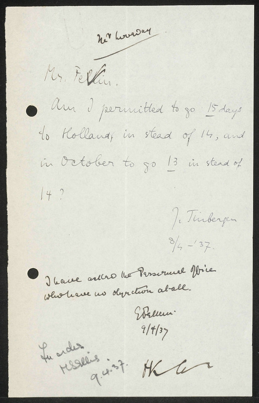 Letter to A. Loveday