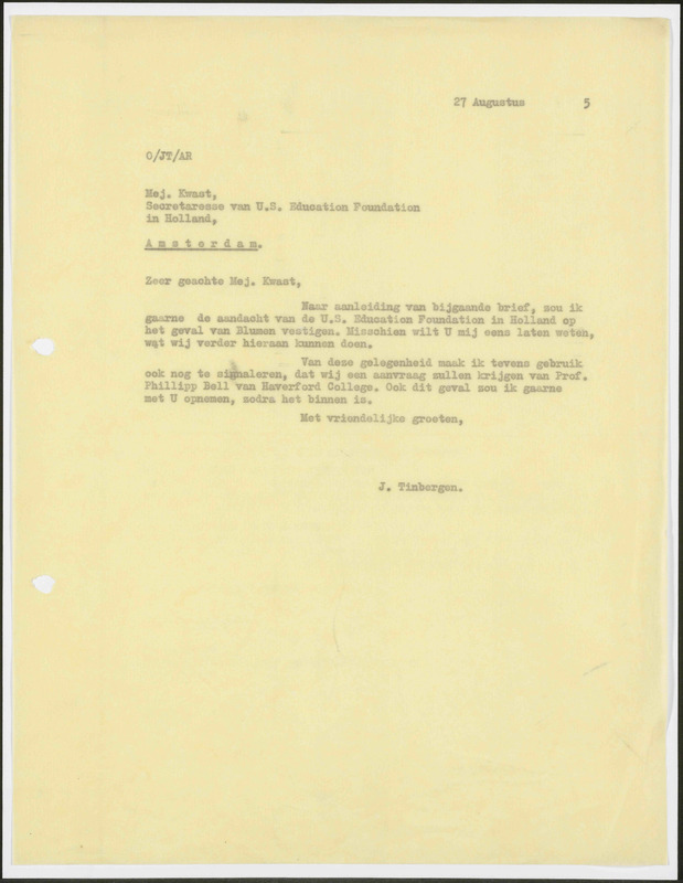 Letter to Kwast