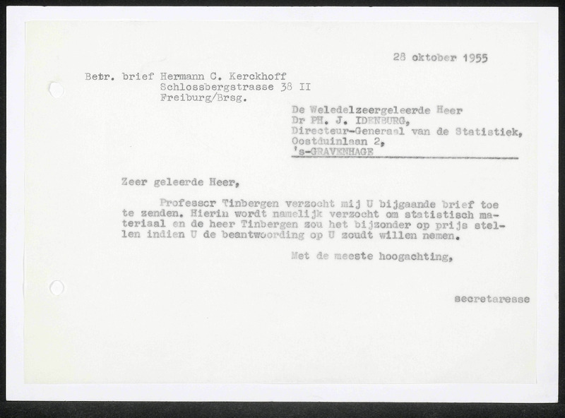 Letter to Ph.J. Idenburg
