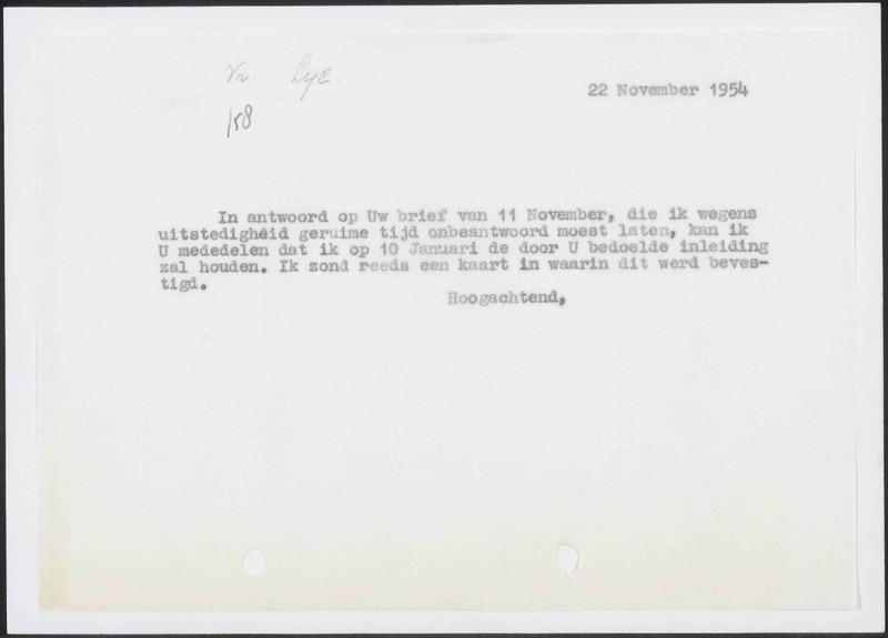 Letter to {name not available}