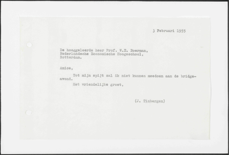 Letter to W.E. Boerman