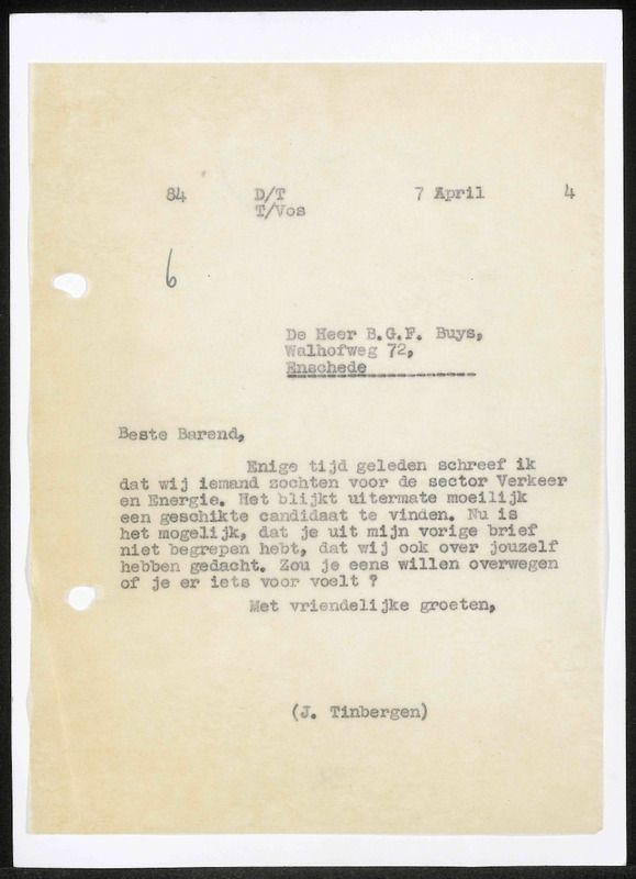 Letter to Barend Buys