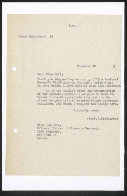 Letter to H.M. Neil