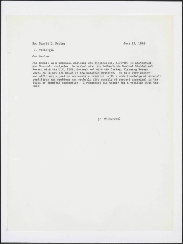 Letter to D.D. Fowler