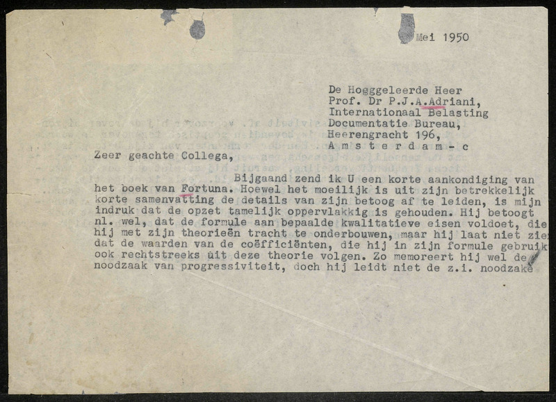 Letter to P.J.A. Adriani