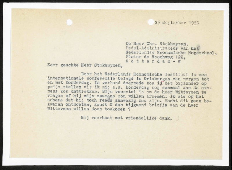 Letter to Ch. Stokhuyzen