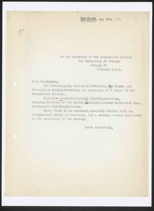 Letter to W.B. Simpson