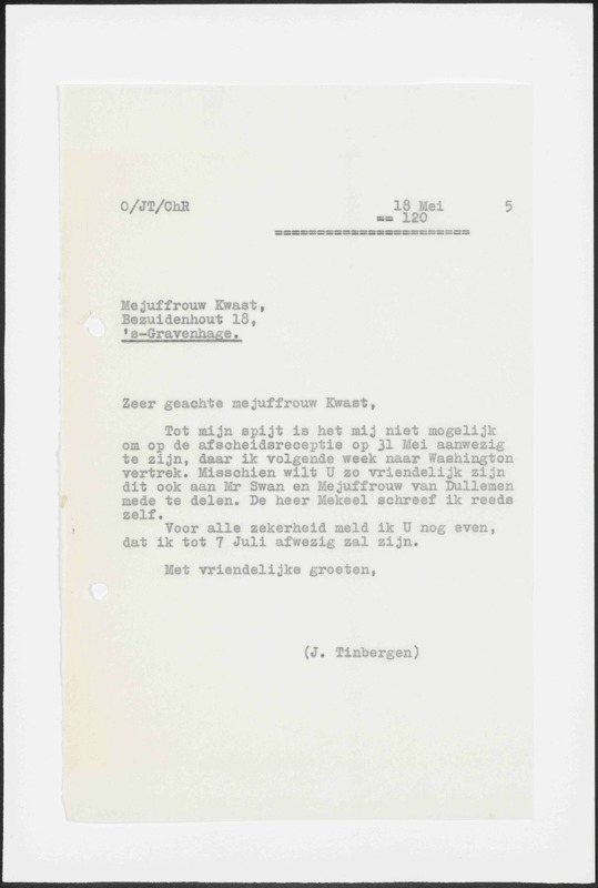 Letter to Kwast