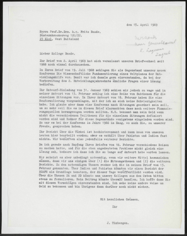 Letter to F. Baade