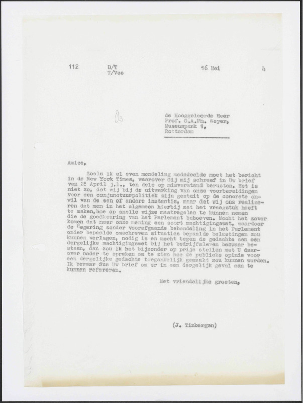Letter to G.A.Ph. Weyer