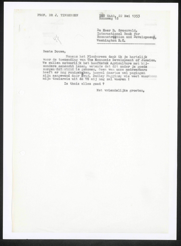 Letter to D. Groenveld