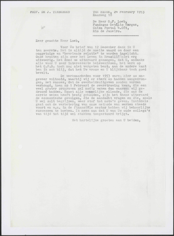 Letter to G.F. Loeb