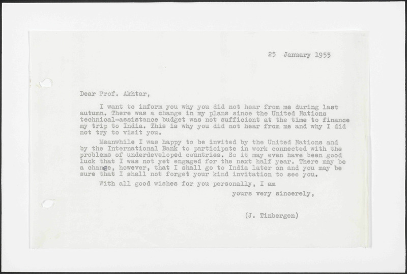 Letter to S.M. Akhtar