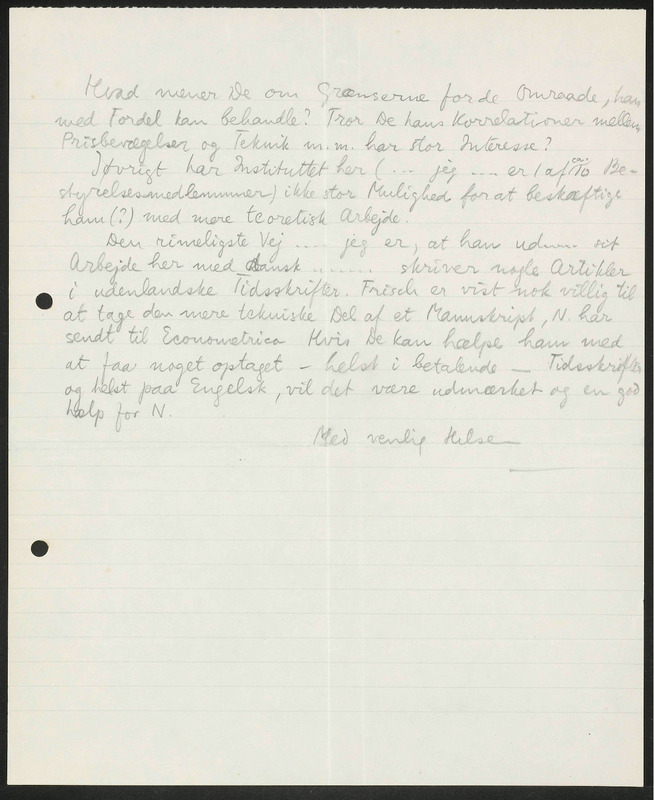 Letter to {name not available}