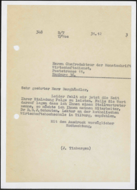 Letter to L. Berghändler