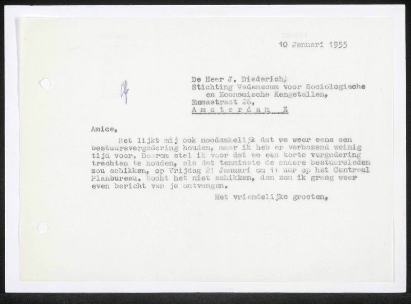 Letter to J. Diederich