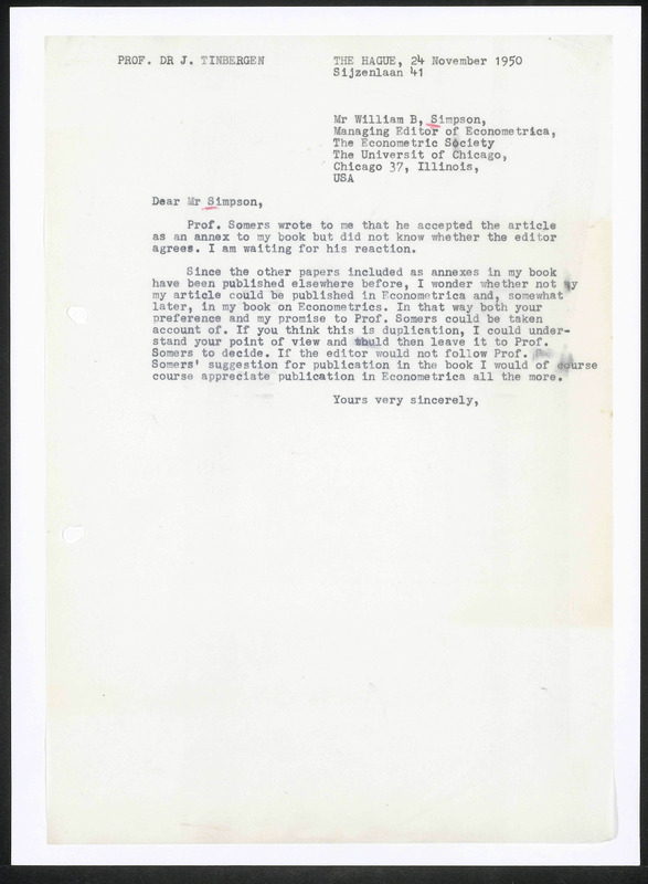 Letter to W.B. Simpson