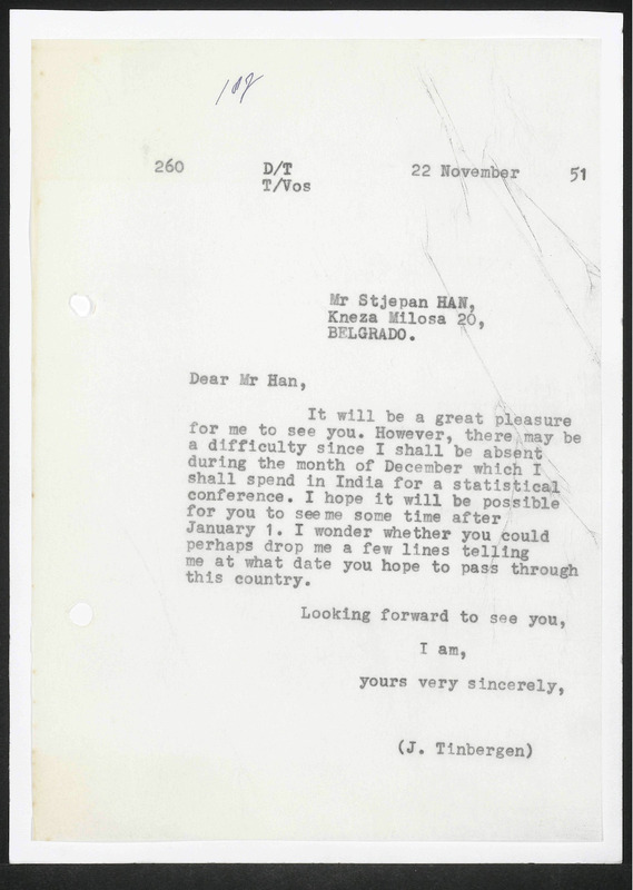 Letter to Stjepan Han