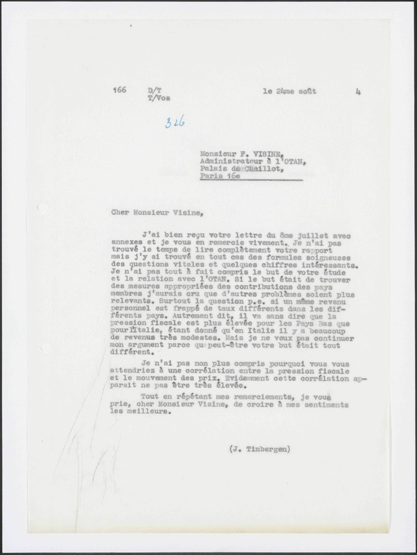 Letter to F. Visine