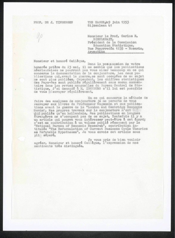 Letter to C.E. Dieulefait
