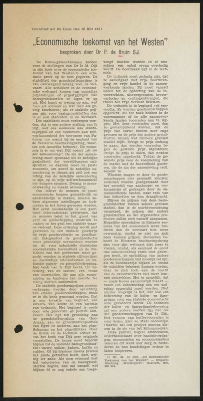 Letter to de Bruin