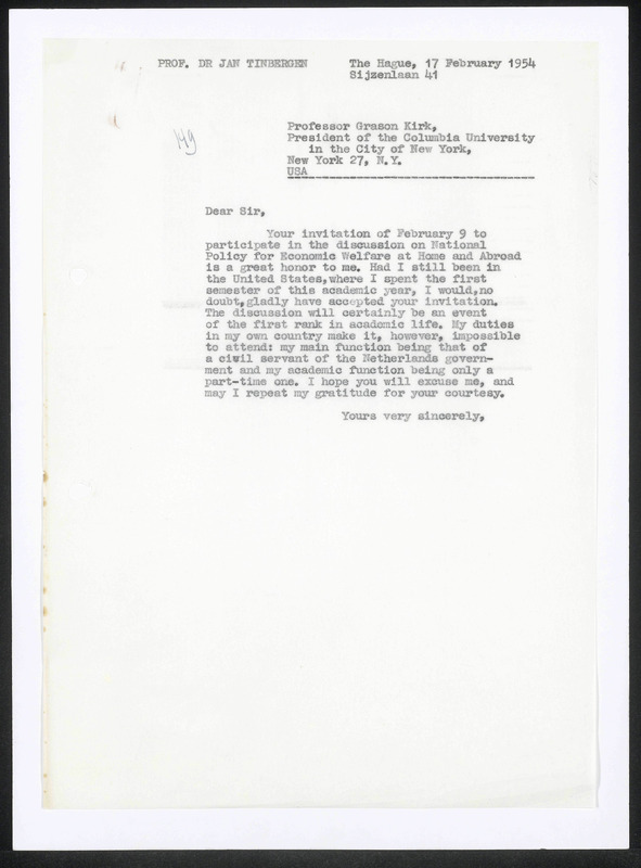 Letter to Grason Kirk