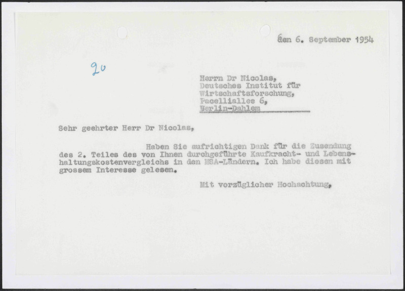 Letter to Nicolas