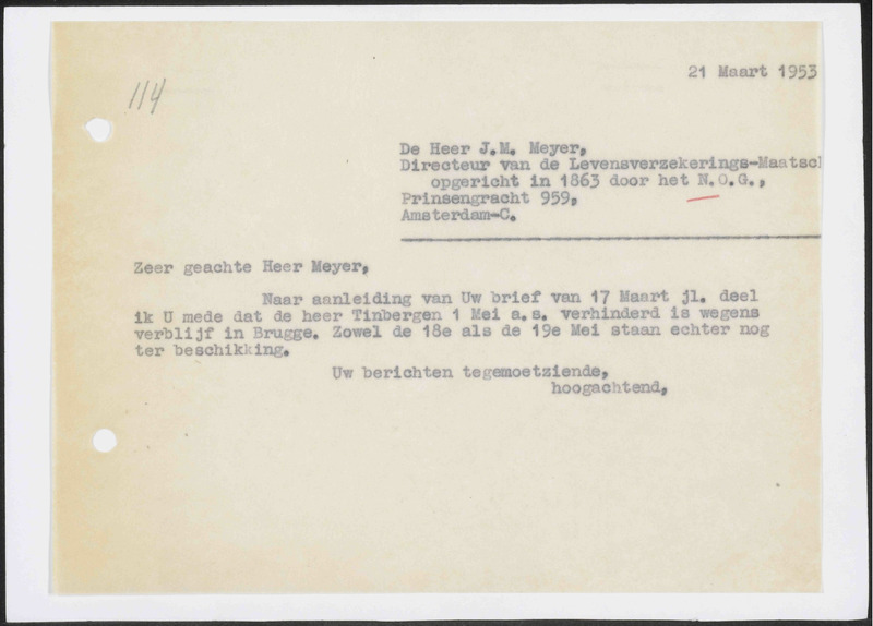 Letter to J.M. Meyer