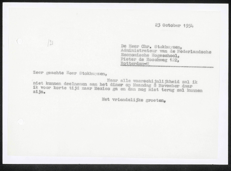 Letter to Ch. Stokhuyzen