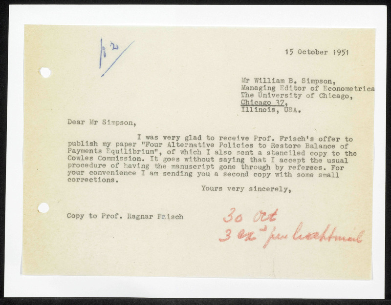 Letter to W.B. Simpson