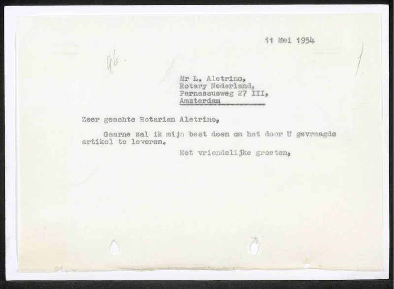 Letter to L. Aletrino