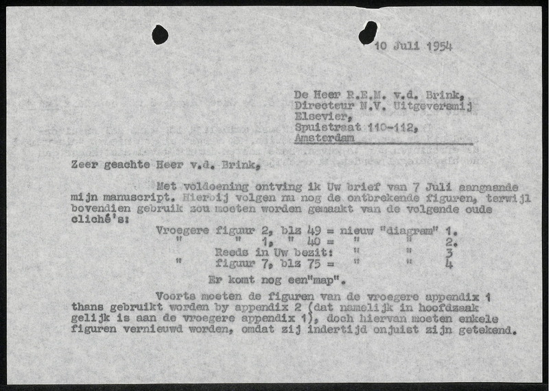 Letter to R.E.M. van den Brink