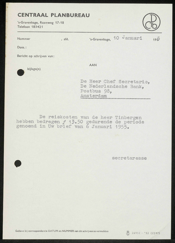 Letter to De Nederlandsche Bank