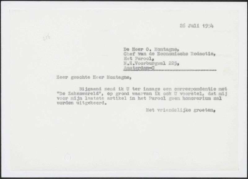 Letter to O. Montagne